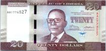 Liberia 20 Dollars, W. V. S Tubman - Market- 2016