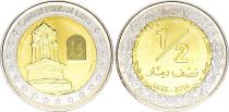 Libya 1/2 Dinar - Gerisa Mausoleum - 2014 - Bimetal