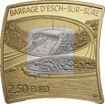 Luxembourg 2,5 Euros BE 2024 - Barrage d\'Esch-sur-Sûre