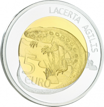 Luxembourg 5 Euros BE LUXEMBOURG 2021 - Lézard des Souches