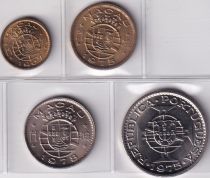 Macao Set of 4 Coins - 1967-1978