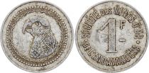 Madagascar 1 Franc, Parrot - Gold mine of Andavakoera - 1920