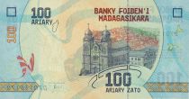 Madagascar 100 Ariary - Church - Frog - Serial D - 2017