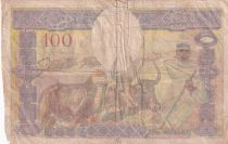 Madagascar 100 francs - Famille, Agriculture et Industrie - Série H.294 - 1937