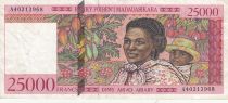 Madagascar 25000 Francs - Woman and child - 1998 - Serial A