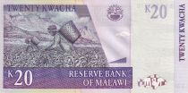 Malawi 20 Kwacha - Reverend John Chilembwe - Tea plantation - 2007 - P.52a