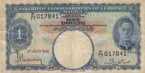 Malaya 1 Dollar - George VI - Arms - 1941 - Serial P17 - p.11