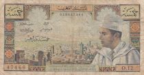 Maroc 5 Dirhams - Mohammed V - 1966 - TB - P.53d - Série O.12