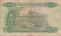 Mauritius 25 Rupees - Elisabeth II - Serial A.10 - P.32b