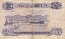 Mauritius 50 Rupees - Elisabeth II - Port - Serial A.10 - 1967