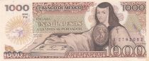 Mexico 1000 Pesos - Juana De Asbaje - 19-07-1985 - Serial YH