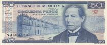 Mexico 50 Pesos - Benito Juarez - 27-01-1981 - Serial JS