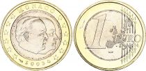 Monaco 1 Euro - Princes Rainier III and Albert - 2003