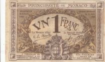 Monaco 1 Franc - Arms - 1920 - Serial A