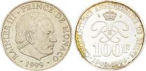 Monaco 100 Francs Rainier III - 1989 - Argent