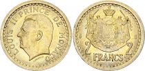 Monaco 2 Francs Louis II - ND (1945)