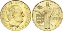 Monaco 20 Centimes - Rainier III - 1975