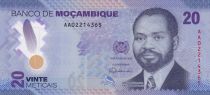 Mozambique 20 Meticais - S. M. Machel -  Polymer - 16-06-2024 - Serial AA