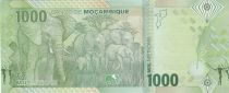 Mozambique 500 Meticais - S. M. Machel - Elefants - Polymer - 16-06-2024 - Serial FA