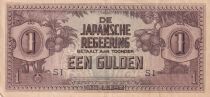 Netherlands Indies 1 Gulden - Japanese occupation - 1942 - Serial SI