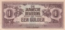 Netherlands Indies 1 Gulden - Japanese occupation - 1942 - Serial SN