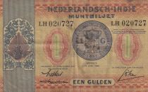 Netherlands Indies 1 Gulden Coin - Temple Borubudur - 1940