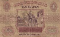 Netherlands Indies 1 Gulden Coin - Temple Borubudur - 1940