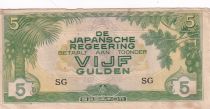 Netherlands Indies 5 Gulden - Japanese occupation - 1942 - Serial SG