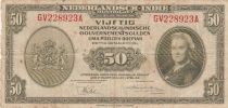 Netherlands Indies 50 gulden - Queen Wilhelmina - Solider - 1940