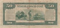 Netherlands Indies 50 gulden - Queen Wilhelmina - Solider - 1940