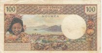 New Caledonia 100 francs - Tahitian - French republic 1972 - Serial W.1