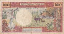 New Caledonia 1000 Francs Tahitian 1971 - Serial G.2