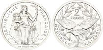 New Caledonia 2 Francs - Liberty - Landscape -  1989