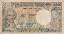 New Caledonia 5000 Francs - 1982 - NOUMEA - P.65c - VF - Serial V.1