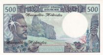 New Hebrides 500 Francs - Fisherman - Marquises Islands - ND (1979) - Serial L1