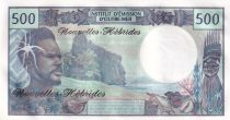 New Hebrides 500 Francs - Fisherman - Marquises Islands - ND (1979) - Serial N.1