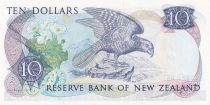 New Zealand 10 Dollars - Elizabeth II - Nestor Kea - ND (1981-1989) - Serial NKE