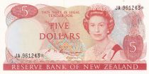 New Zealand 5 Dollars - Elizabeth II - Tui - ND (1985-1989) - Remplacement