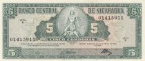 Nicaragua 5 Cordobas - Cacique Nicaroa - 16-05-1968 - Serial B