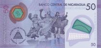 Nicaragua 50 Cordobas - Marché - Ballet Folklorique - Polymer - 24-11-2021 - Série AA