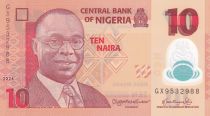 Nigeria 10 Naira - Alvan Nikoku - 2024 - Polymer - Serial GX