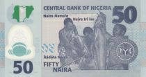 Nigeria 50 Naira - Portraits - Fishermen - Polymer - 2024 - Serial CF