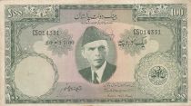 Pakistan 100 Rupees - M. Ali Jinnah - Mosque - 1957 - P.18 a