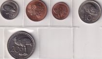 Papua New Guinea Set of 6 Coins - 1975