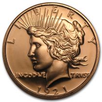 Peace Dollar - 1 Once Cuivre