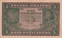 Poland 5 Marek - T. Kosciuszko - Eagle - 1919 - P.24