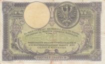 Poland 500 Zlotych - T. Kosciuszko - Crowned Eagle - 28-02-1919 - Serial S.A.0497098