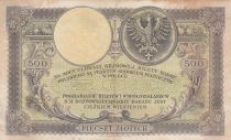 Poland 500 Zlotych - T. Kosciuszko - Crowned Eagle - 28-02-1919 - Serial S.A.0999566