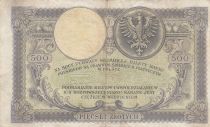 Poland 500 Zlotych - T. Kosciuszko - Crowned Eagle - 28-02-1919 - Serial S.A.4251637