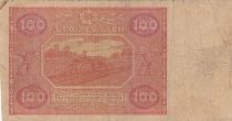 Pologne 100 Zlotych 1946 - Paysans, tracteur - Série A - P.129